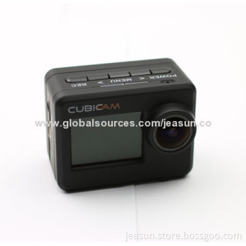 Full HD Real 1,080P Waterproof Sports Action Camera with Remote Controller